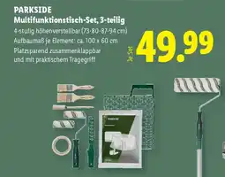 Lidl PARKSIDE Multifunktionstisch-Set, 3-teilig Angebot