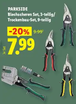 Lidl PARKSIDE Blechscheren Set, 3-teilig/ Trockenbau-Set, 9-teilig Angebot