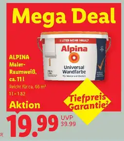 Lidl ALPINA Maler-Raumweiß Angebot