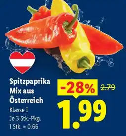 Lidl Spitzpaprika Mix aus Österreich Angebot