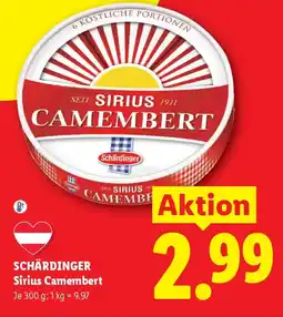 Lidl Schärdinger Sirius Camembert Angebot