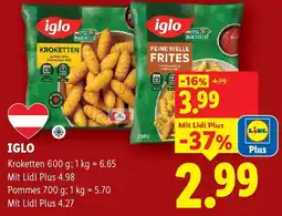 Lidl IGLO Kroketten Angebot
