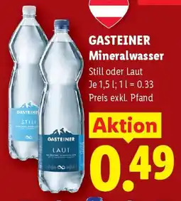 Lidl Gasteiner Mineralwasser Angebot