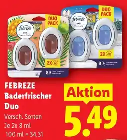 Lidl Febreze Baderfrischer Duo Angebot