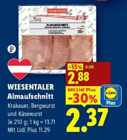 Lidl Wiesentaler Almaufschnitt Angebot