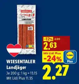 Lidl Wiesentaler Landjäger Angebot