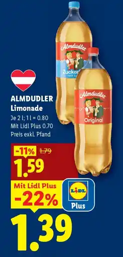 Lidl Almdudler Limonade Angebot