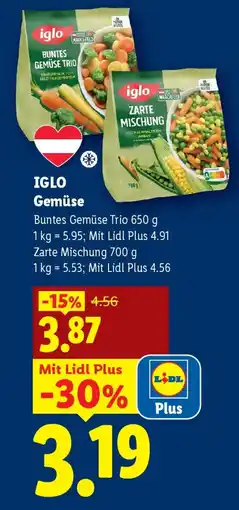 Lidl IGLO Gemüse Angebot