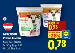 Lidl Alpengut Crème Fraîche Angebot