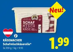 Lidl Käsemacher Schafmischkäserolle Angebot