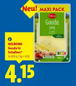 Lidl Milbona Gouda in Scheiben Angebot