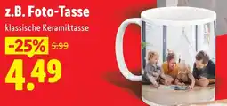 Lidl z.B. Foto-Tasse Angebot