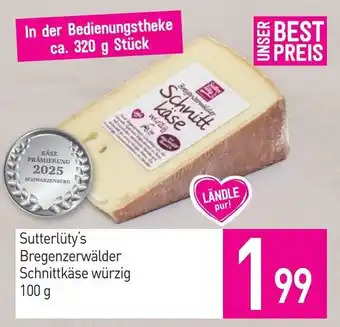 Sutterlüty's Bregenzerwälder Schnittkäse würzig