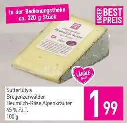 Sutterlüty Sutterlüty's Bregenzerwälder Heumilch-Käse Alpenkräuter Angebot