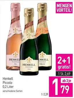 Sutterlüty Henkell Piccolo Angebot