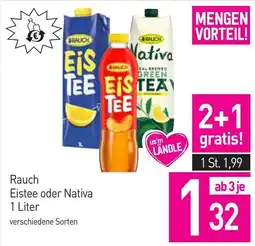 Sutterlüty Rauch Eistee oder Nativa Angebot
