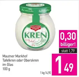Sutterlüty Mautner Markhof Tafelkren oder Oberskren Angebot