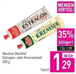 Sutterlüty Mautner Markhof Estragon- oder Kremsersenf Angebot