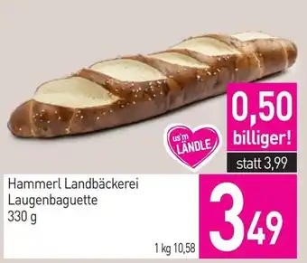 Sutterlüty Hammerl Landbäckerei Laugenbaguette Angebot