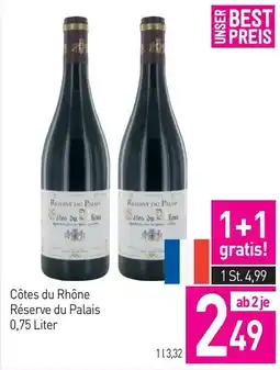 Sutterlüty Côtes du Rhône Réserve du Palais Angebot