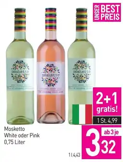 Sutterlüty Mosketto White oder Pink Angebot
