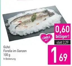 Sutterlüty Güfel Forelle im Ganzen Angebot
