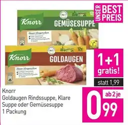Sutterlüty Knorr Goldaugen Rindssuppe, Klare Suppe oder Gemüsesuppe Angebot