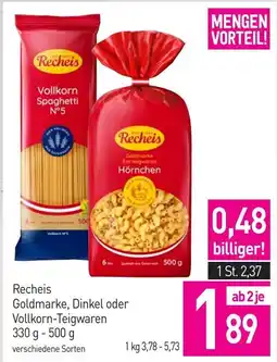 Sutterlüty Recheis Goldmarke, Dinkel oder Vollkorn-Teigwaren Angebot
