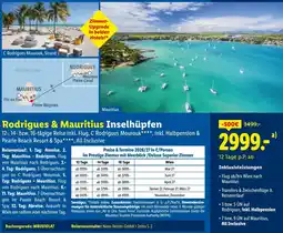Lidl Reisen Rodrigues & Mauritius Inselhüpfen Angebot