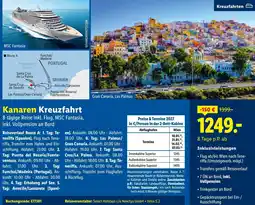 Lidl Reisen Kanaren Kreuzfahrt Angebot