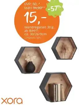XXXLutz Xora Wandregalset 3tlg. Angebot