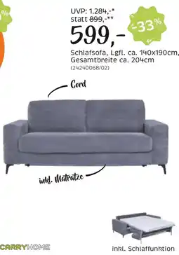 XXXLutz CARRYHOME Schlafsofa Angebot