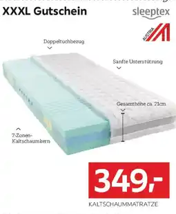 XXXLutz sleeptex Kaltschaummatratze Angebot