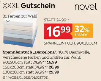Novel Spannleintuch "Barcelona"