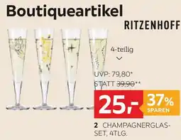 XXXLutz Ritzenhoff champagnerglasset, 4tlg. Angebot