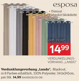 XXXLutz Esposa verdunkelungsvorhang lando Angebot