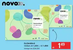 Pagro Diskont novo Zeichenblock Angebot