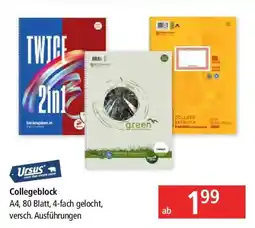 Pagro Diskont Ursus Collegeblock Angebot