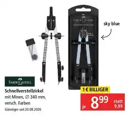 Pagro Diskont FABER-CASTELL Schnellverstellzirkel Angebot