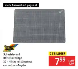 Pagro Diskont folia Schneide und Bastelunterlage Angebot