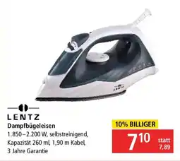 Pagro Diskont LENTZ Dampfbügeleisen Angebot