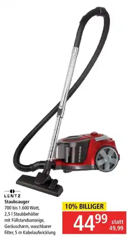 Pagro Diskont LENTZ Staubsauger Angebot