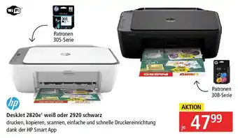 Hp DeskJet 2820e weiß oder 2920 schwarz