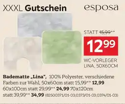 XXXLutz esposa Badematte Lina Angebot