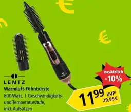 Pagro Diskont LENTZ Warmluft-Föhnbürste Angebot