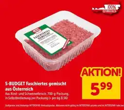Interspar S-BUDGET Faschiertes gemischt Angebot
