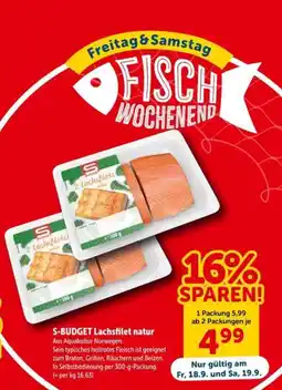 Interspar S-BUDGET Lachsfilet natur Angebot