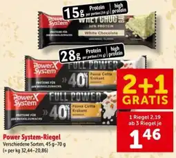 Interspar Power System-Riegel Angebot