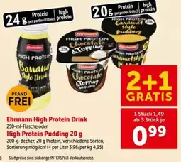 Interspar Ehrmann High Protein Drink Angebot