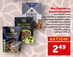 Interspar Blue Elephant oder Everest Currypaste Angebot